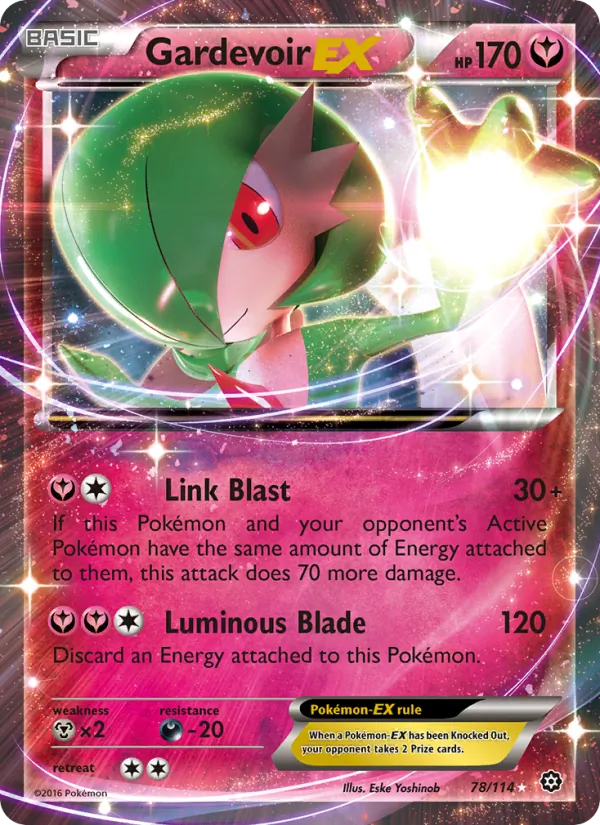 Gardevoir EX Steam Siege 78/114