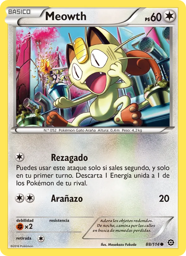 Meowth Asedio de Vapor 88/114