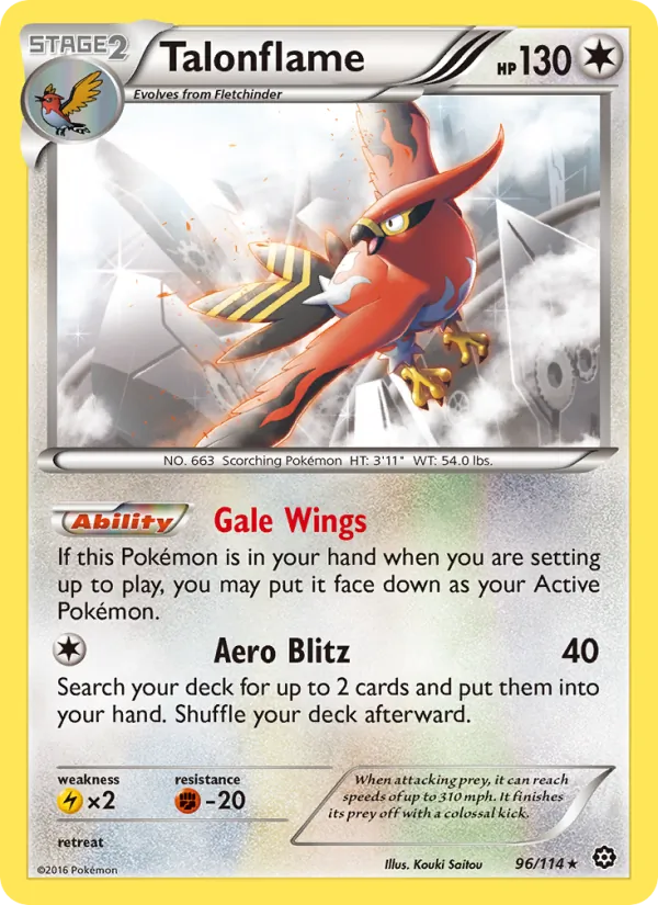 Talonflame Steam Siege 96/114