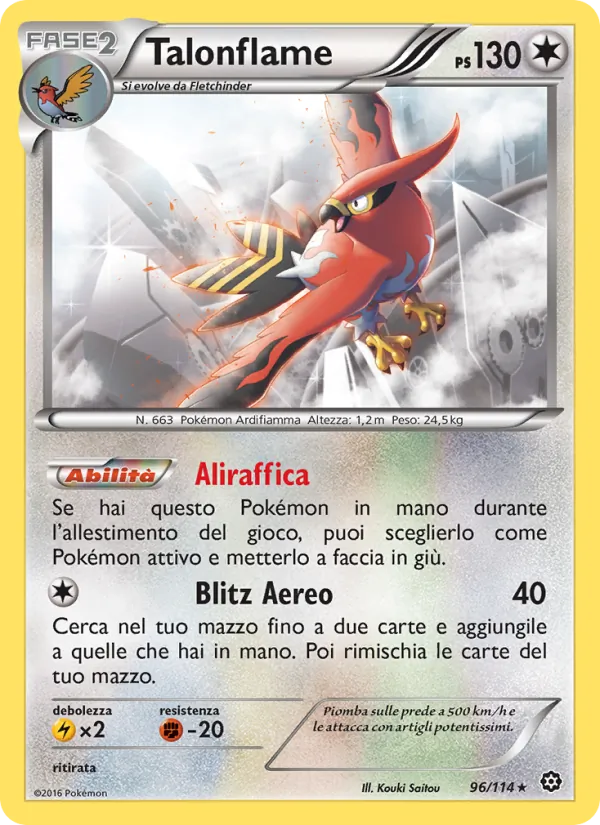 Talonflame Vapori Accesi 96/114