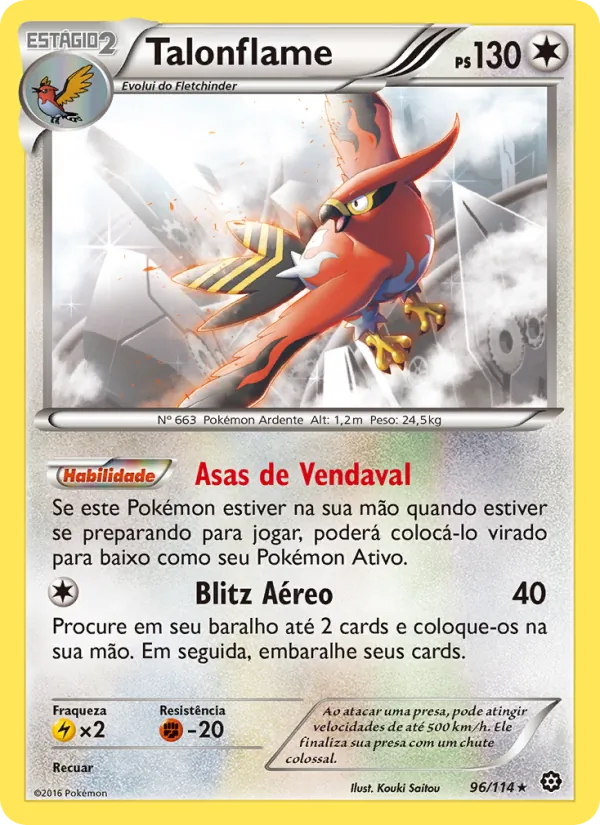 Talonflame Cerco de Vapor 96/114