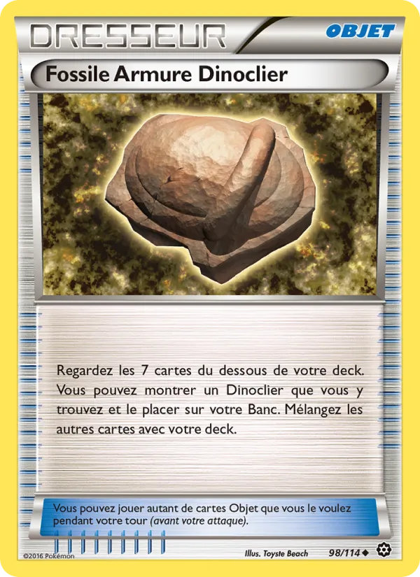 Fossile Armure Dinoclier Offensive Vapeur 98/114