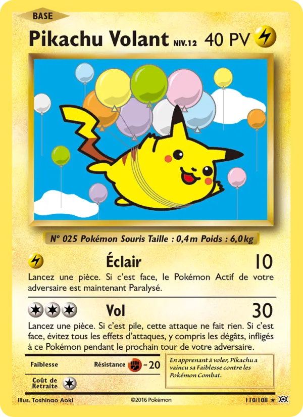 Pikachu Volant Évolutions 110/108