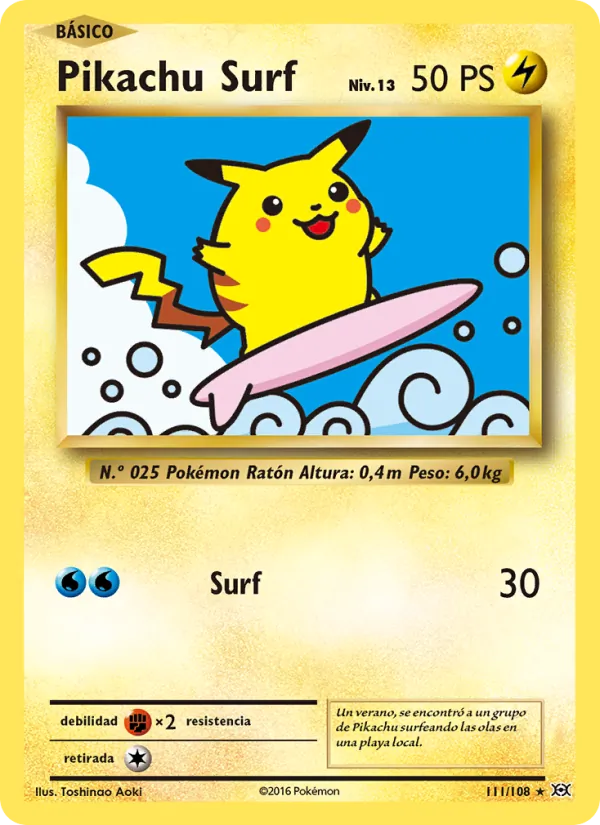 Pikachu Surf Evoluciones 111/108