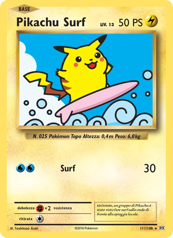 Pikachu Surf Evoluzioni 111/108