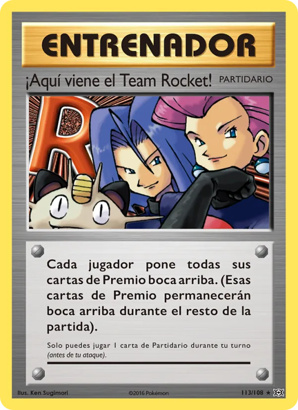 ¡Aquí viene el Team Rocket! Evoluciones 113/108