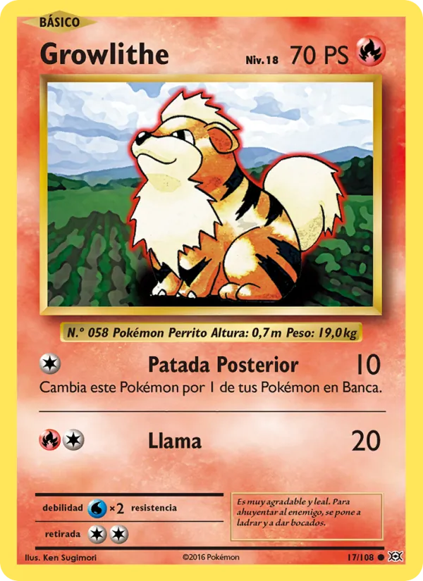Growlithe Evoluciones 17/108