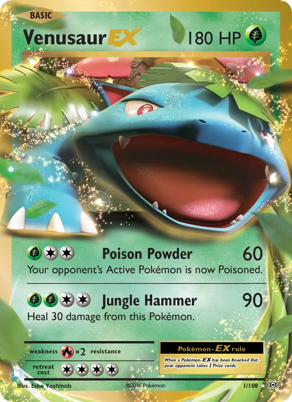 Venusaur EX Evolutions 1/108