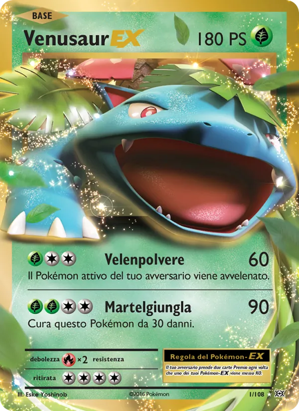 Venusaur EX Evoluzioni 1/108