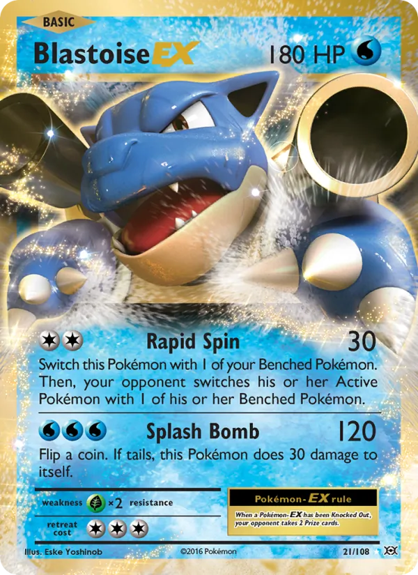 Blastoise EX Evolutions 21/108
