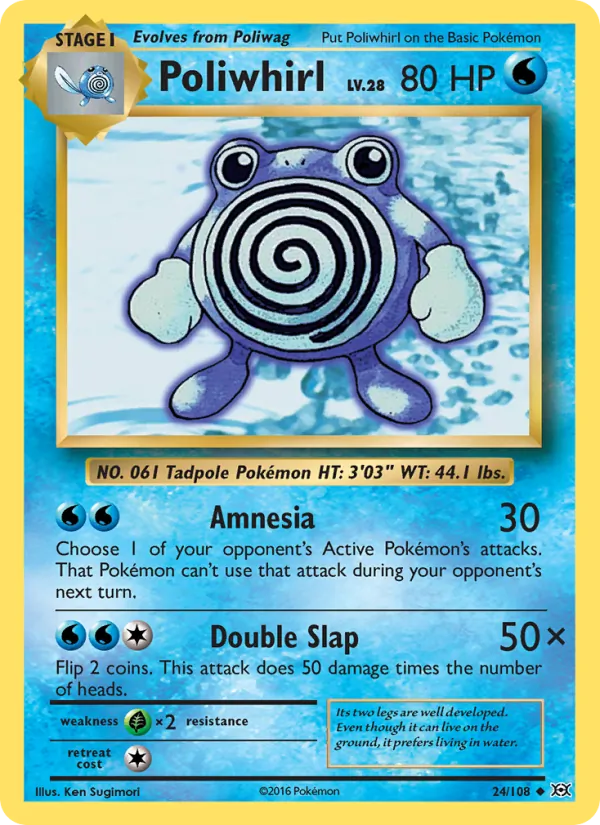 Poliwhirl Evolutions 24/108
