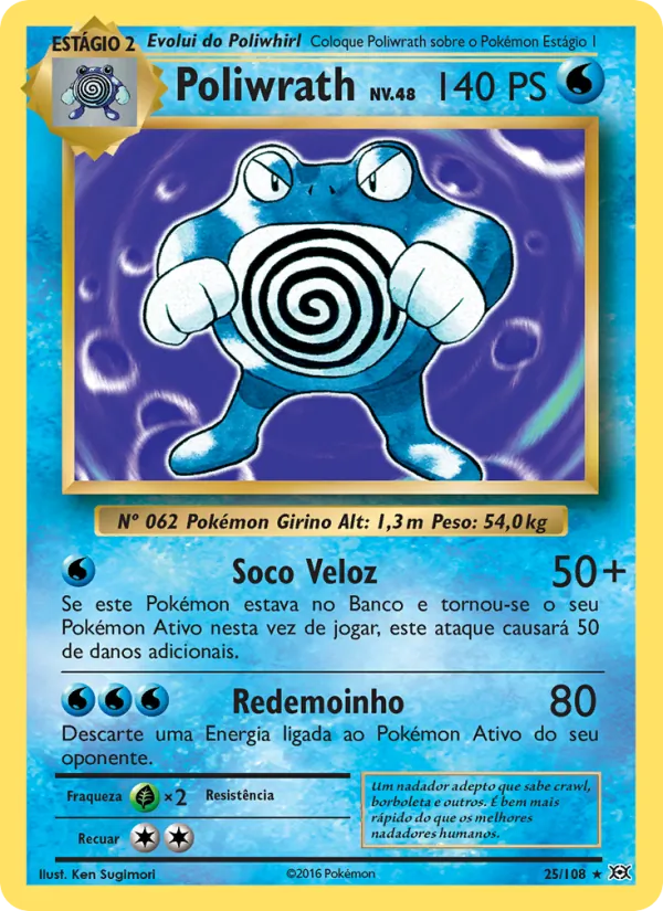 Poliwrath Evoluções 25/108