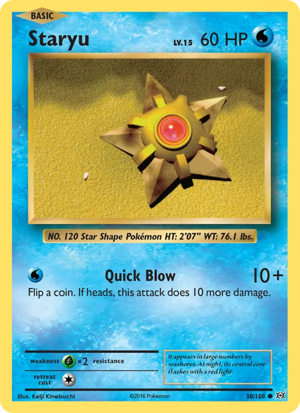 Staryu Evolutions 30/108