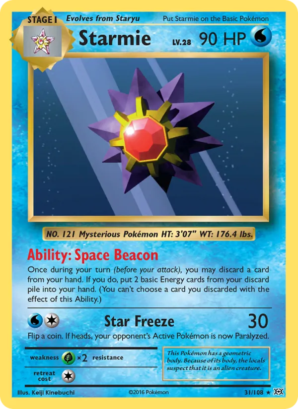 Starmie Evolutions 31/108