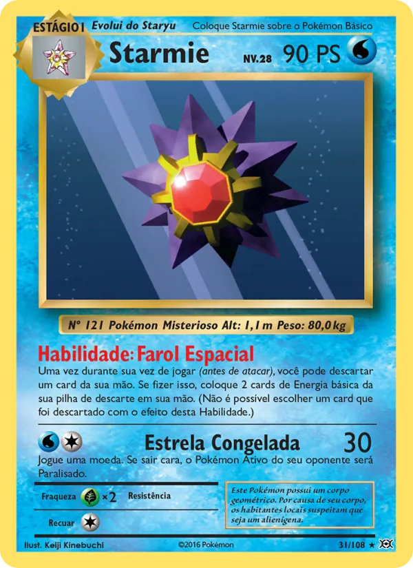Starmie Evoluções 31/108