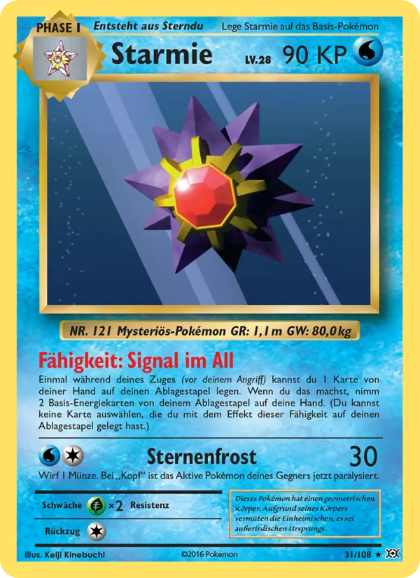 Starmie Evolution 31/108