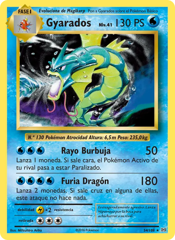 Gyarados Evoluciones 34/108