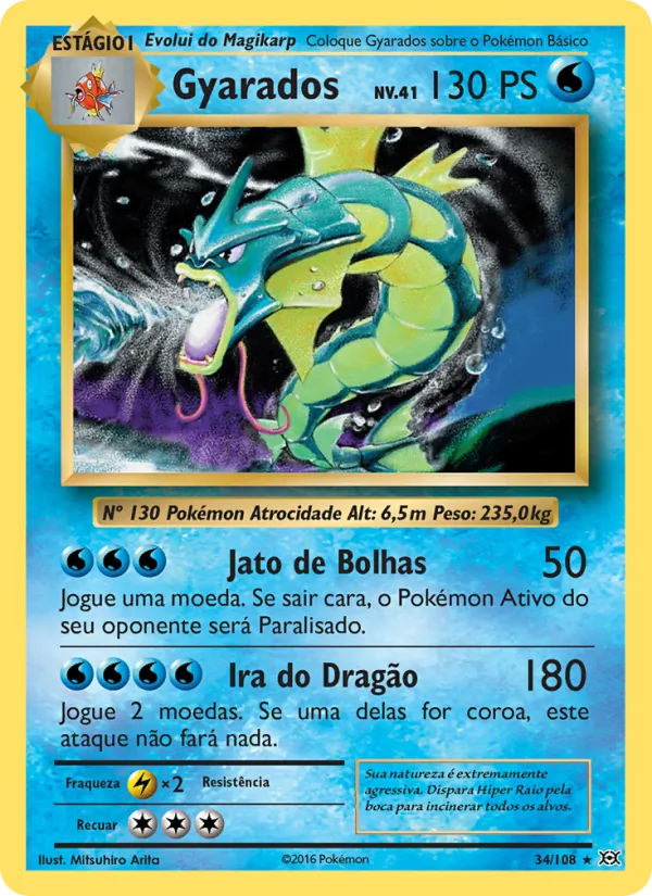 Gyarados Evoluções 34/108