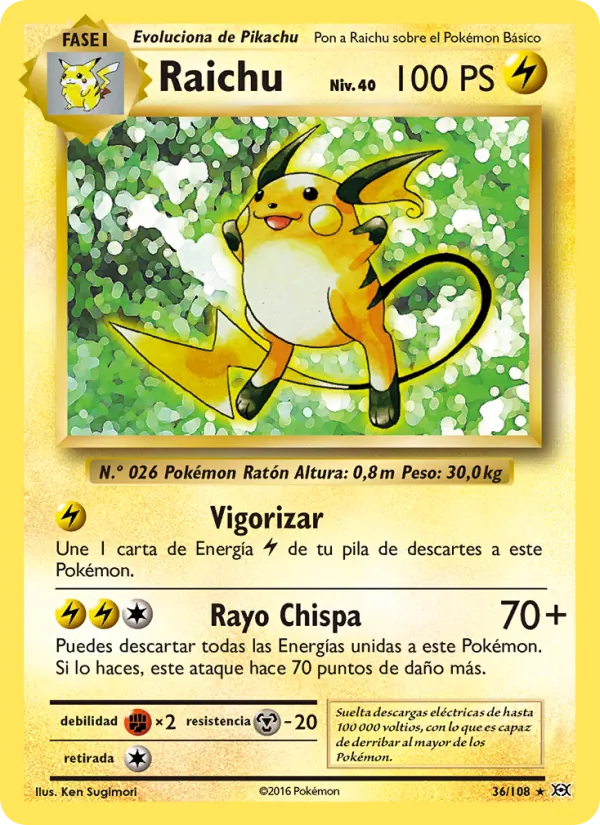Raichu Evoluciones 36/108