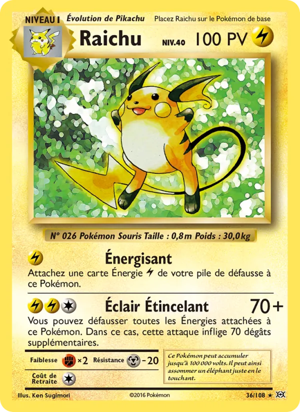 Raichu Évolutions 36/108