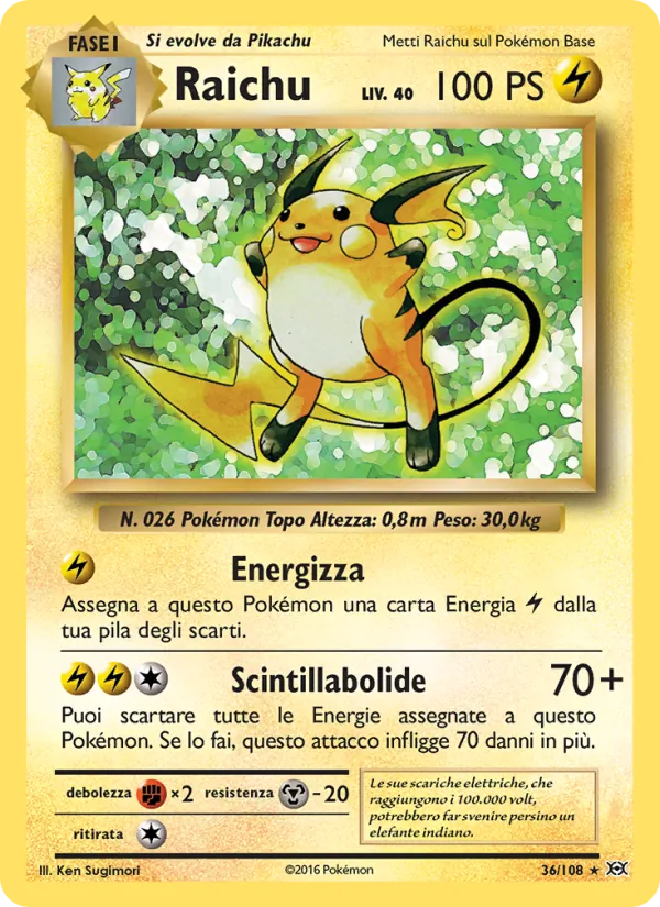 Raichu Evoluzioni 36/108