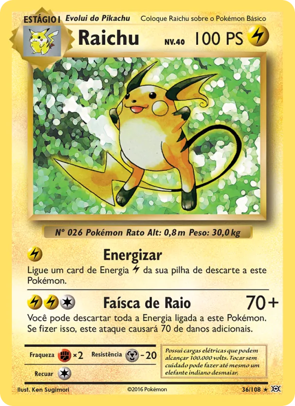 Raichu Evoluções 36/108