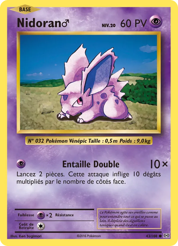 Nidoran♂ Évolutions 43/108