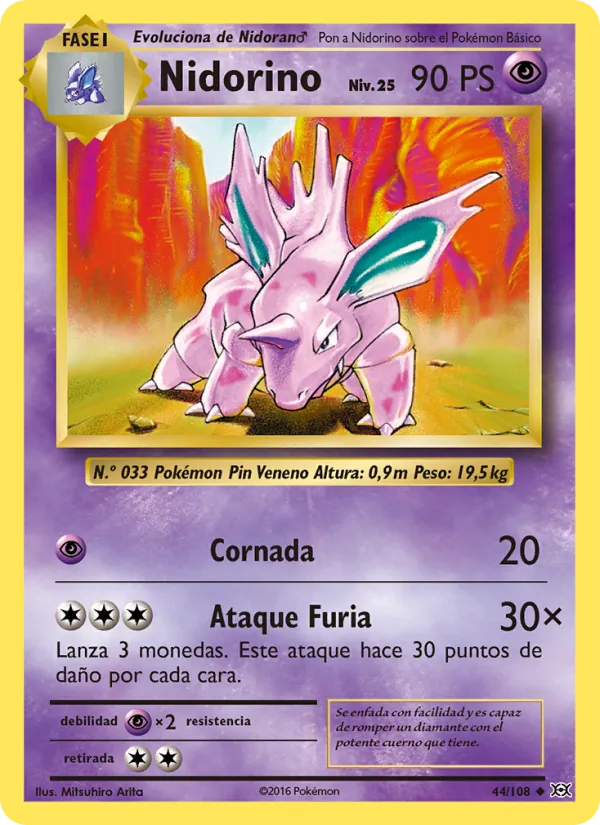 Nidorino Evoluciones 44/108