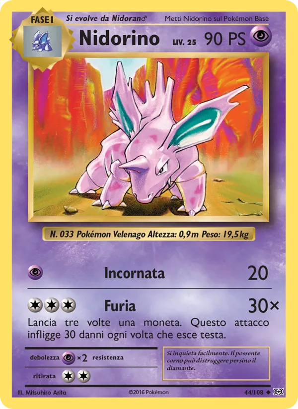 Nidorino Evoluzioni 44/108