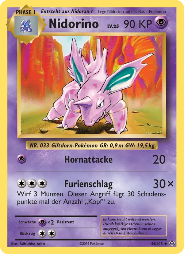 Nidorino Evolution 44/108