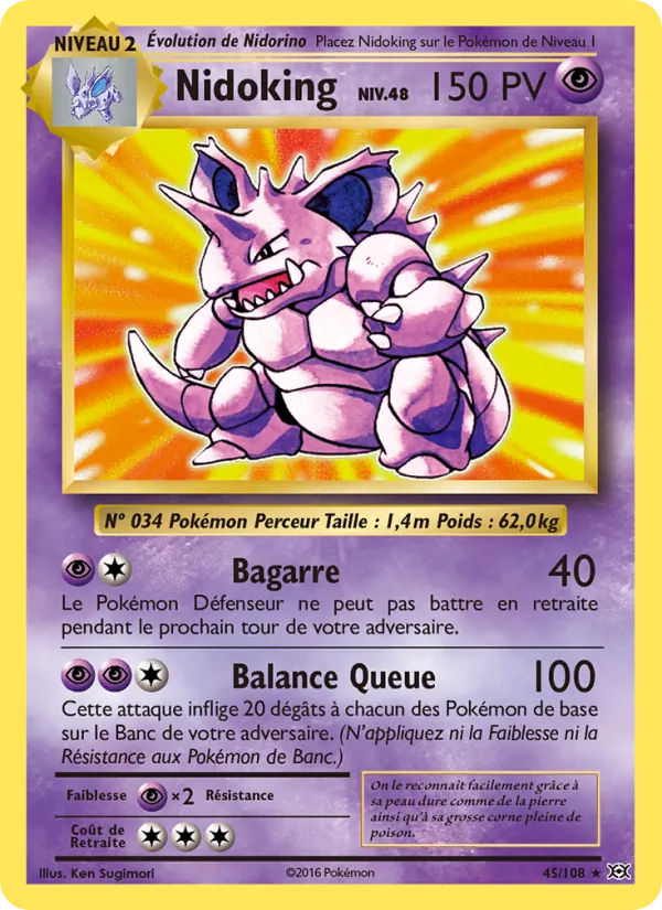 Nidoking Évolutions 45/108
