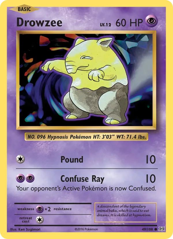 Drowzee Evolutions 49/108