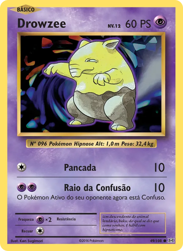 Drowzee Evoluções 49/108