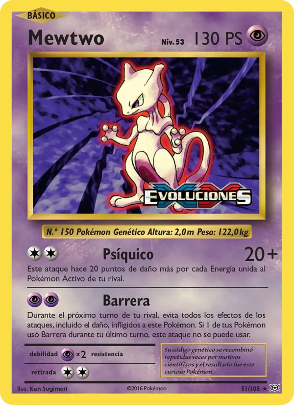 Mewtwo Evoluciones 51/108