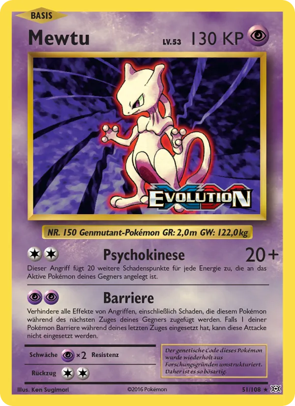Mewtu Evolution 51/108
