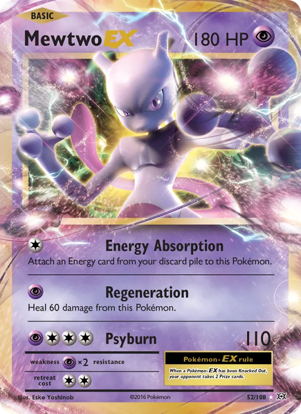 Mewtwo EX Evolutions 52/108