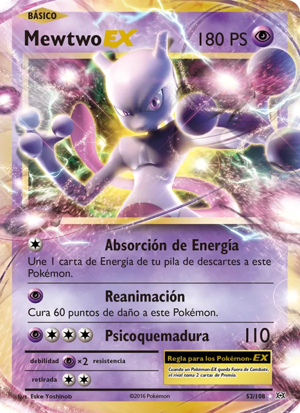 Mewtwo EX Evoluciones 52/108
