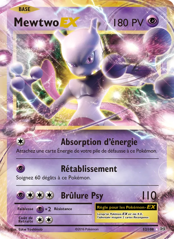 Mewtwo EX Évolutions 52/108
