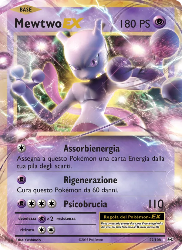 Mewtwo EX Evoluzioni 52/108