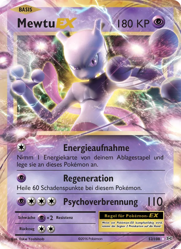 Mewtu EX Evolution 52/108