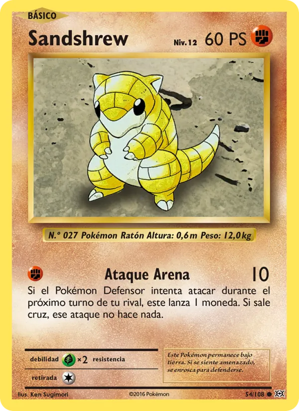 Sandshrew Evoluciones 54/108