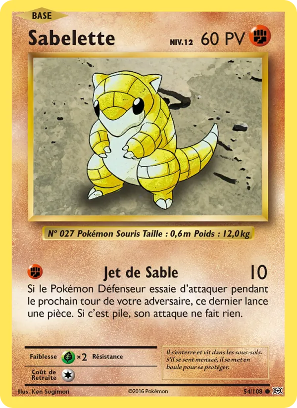 Sabelette Évolutions 54/108
