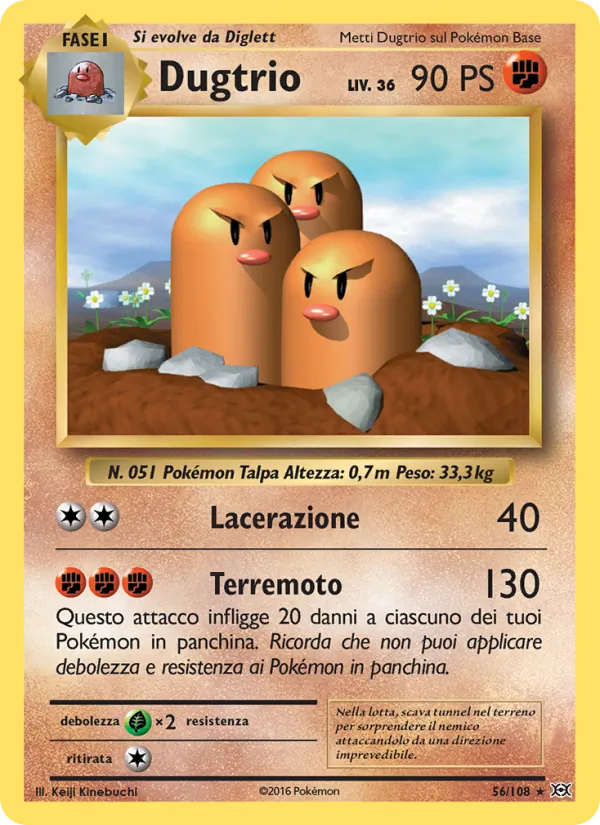 Dugtrio Evoluzioni 56/108
