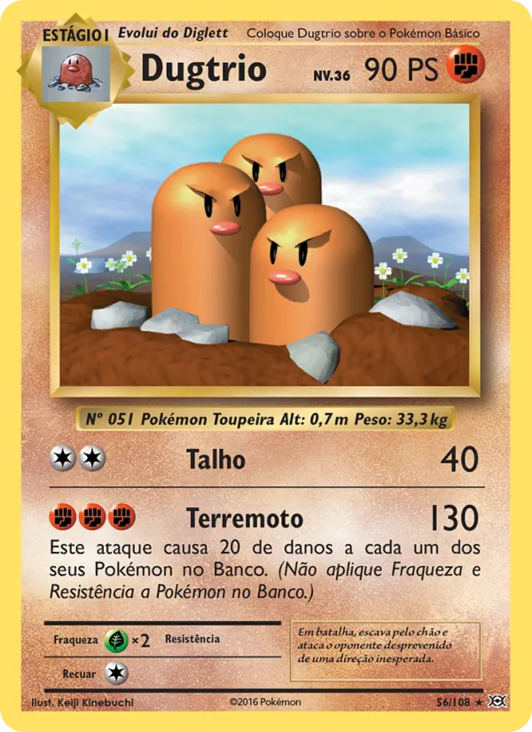 Dugtrio Evoluções 56/108