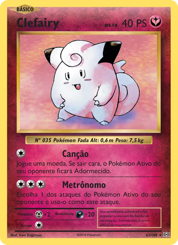 Clefairy Evoluções 63/108