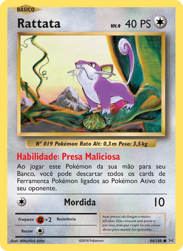 Rattata Evoluções 66/108