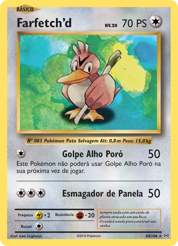 Farfetch'd Evoluções 68/108