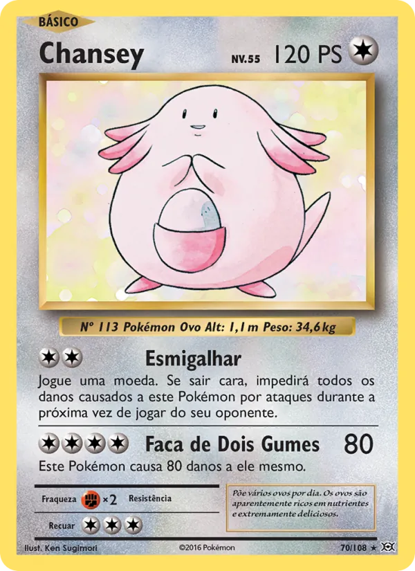 Chansey Evoluções 70/108