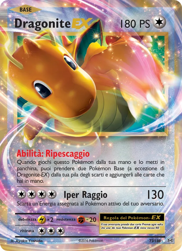 Dragonite EX Evoluzioni 72/108