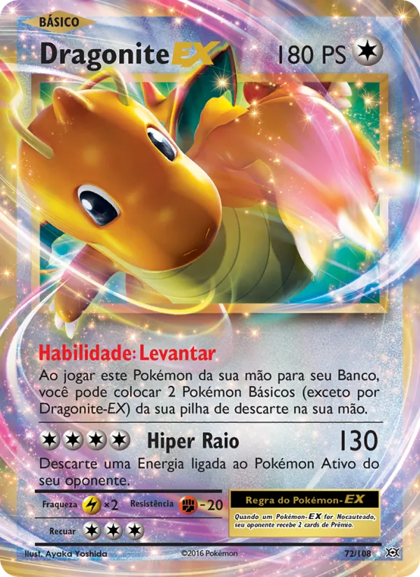 Dragonite EX Evoluções 72/108